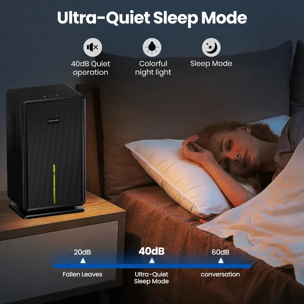 Home Air Dehumidifier Black