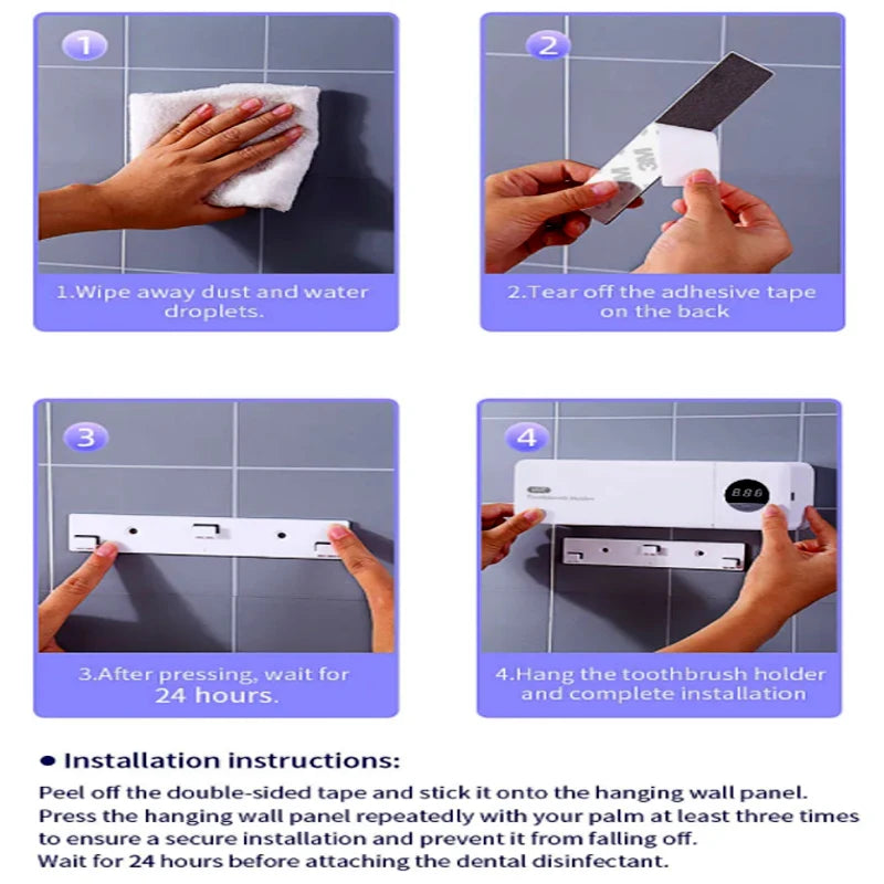 Smart Wall Toothbrush Sterilizer (2-Pack)